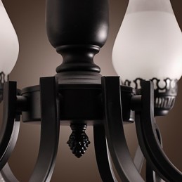 Lustre traditionnel de style bougie classique peint