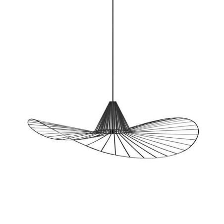Suspension en fer, lampe simple en forme de chapeau de paille, 1 lumière Suspension en fer, lampe simple en forme de chapeau de paille, 1 lumière