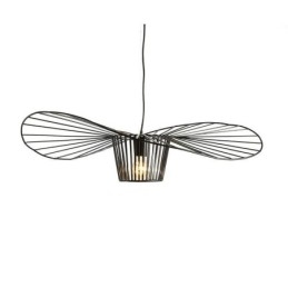 Suspension en fer, lampe chapeau de paille, 1 lumière