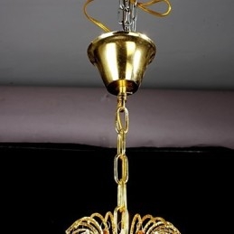Lustre en métal peint en cristal classique traditionnel