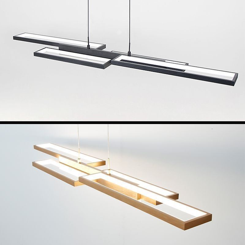 Luminaire suspendu moderne à suspension horizontale