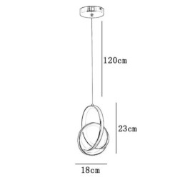 Suspension Anneau irrégulier Plafonnier