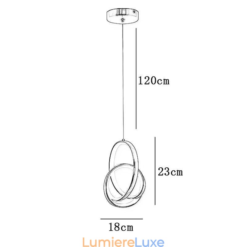 Suspension Anneau irrégulier Plafonnier