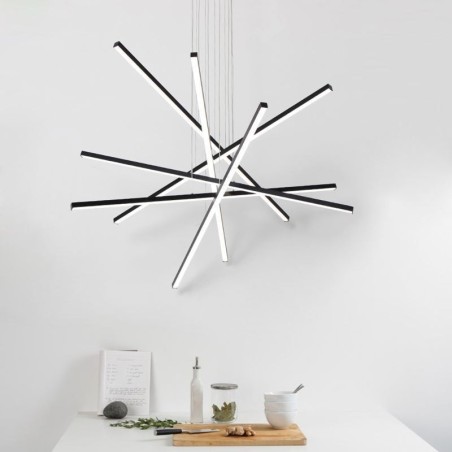 Luminaire suspendu linéaire décoratif Luminaire suspendu linéaire décoratif