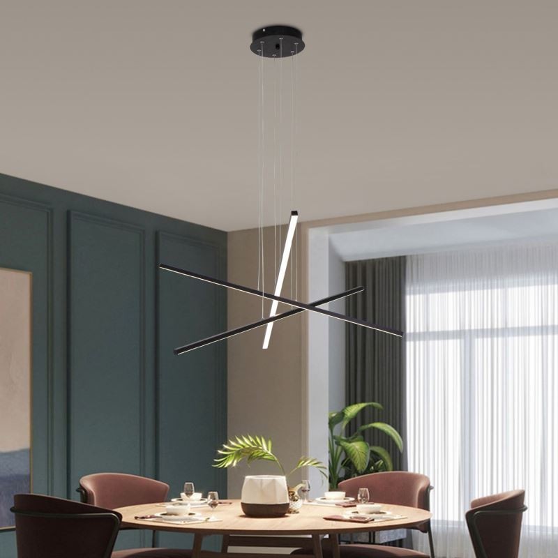 Luminaire suspendu linéaire décoratif