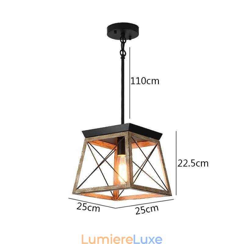 Suspension simple de style vintage