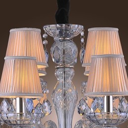Lustre en verre galvanisé classique et traditionnel