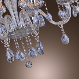 Lustre en verre galvanisé classique et traditionnel