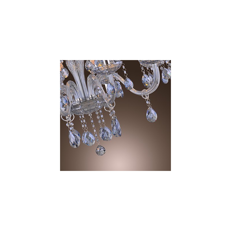Lustre en verre galvanisé classique et traditionnel