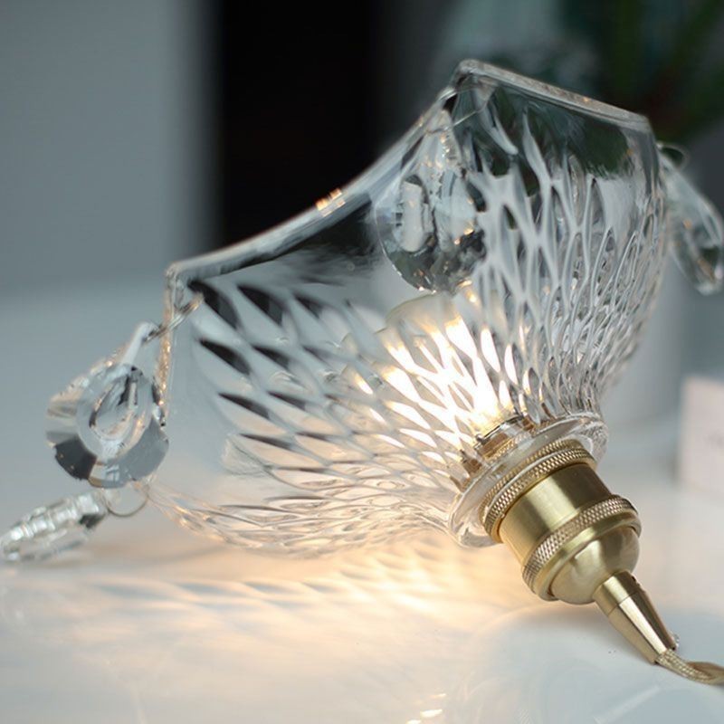 Lampe suspendue en verre minimaliste moderne à une seule lumière