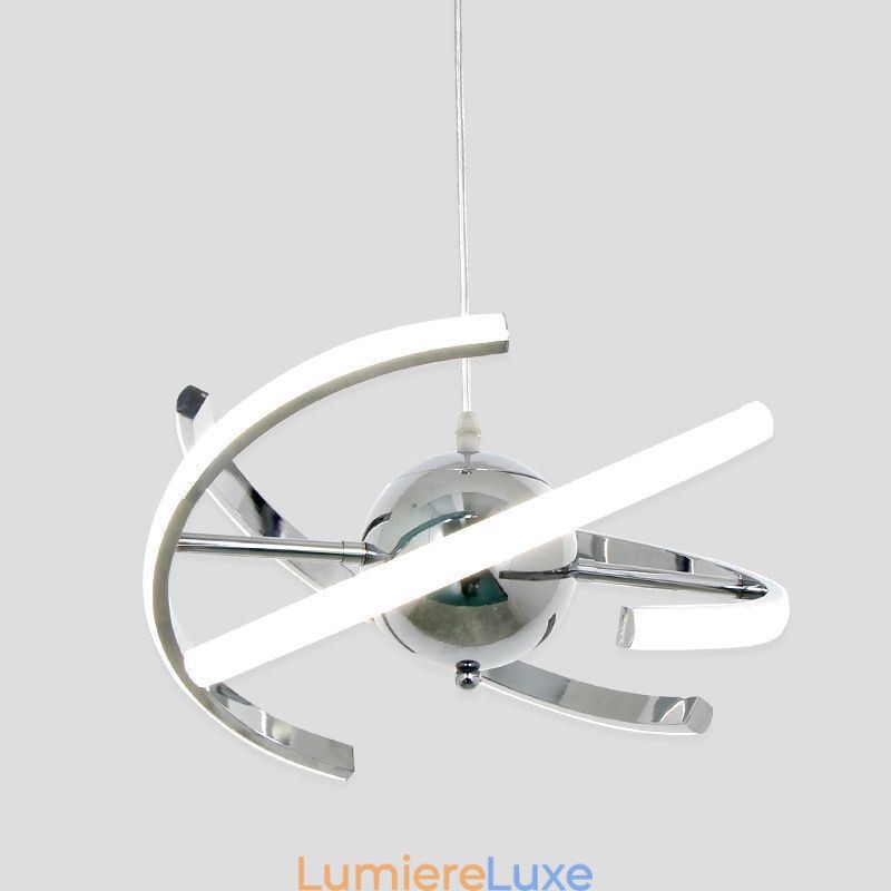 Plafonnier décoratif à suspension pivotante en forme de globe