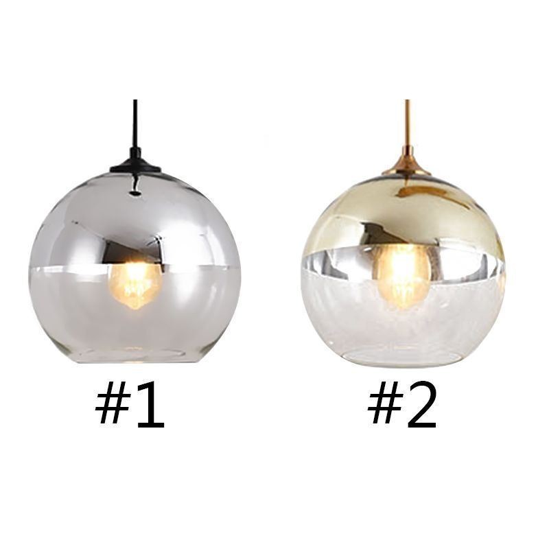 Suspension globe créative en fer et verre, éclairage décoratif