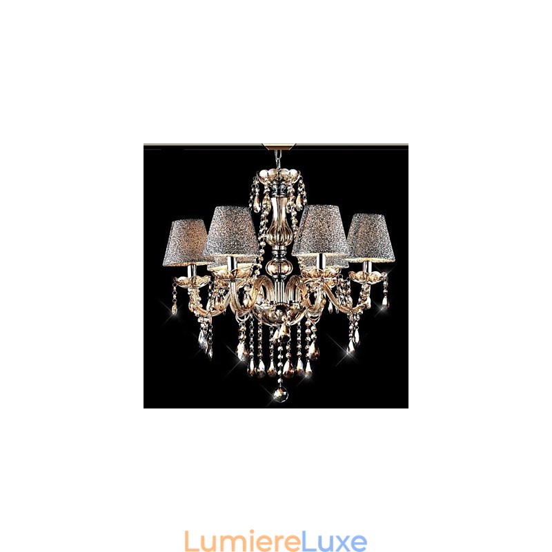 Lustre en verre galvanisé en cristal classique contemporain moderne vintage