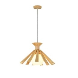 Luminaire suspendu en bois de style simple