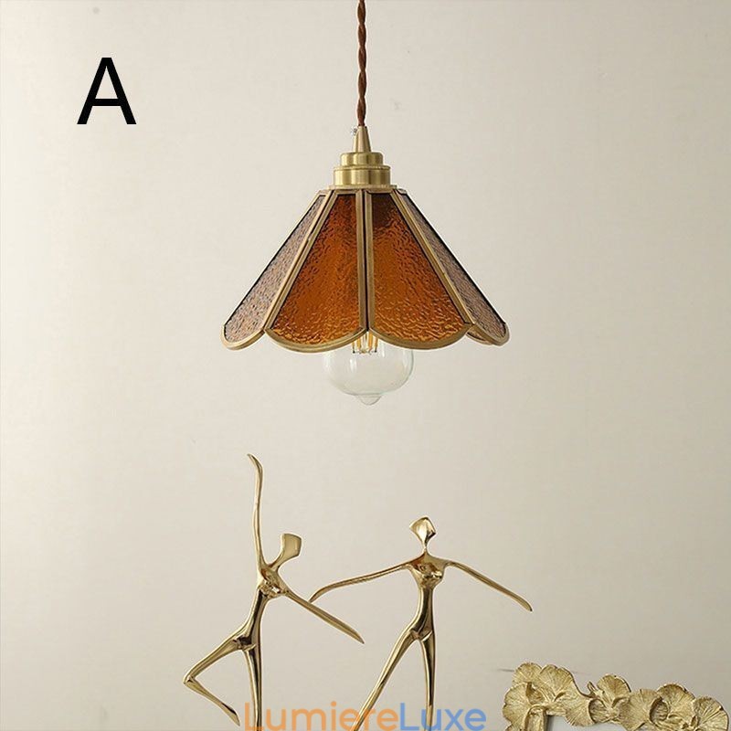 Mini suspension en verre, plafonnier en verre simple et moderne