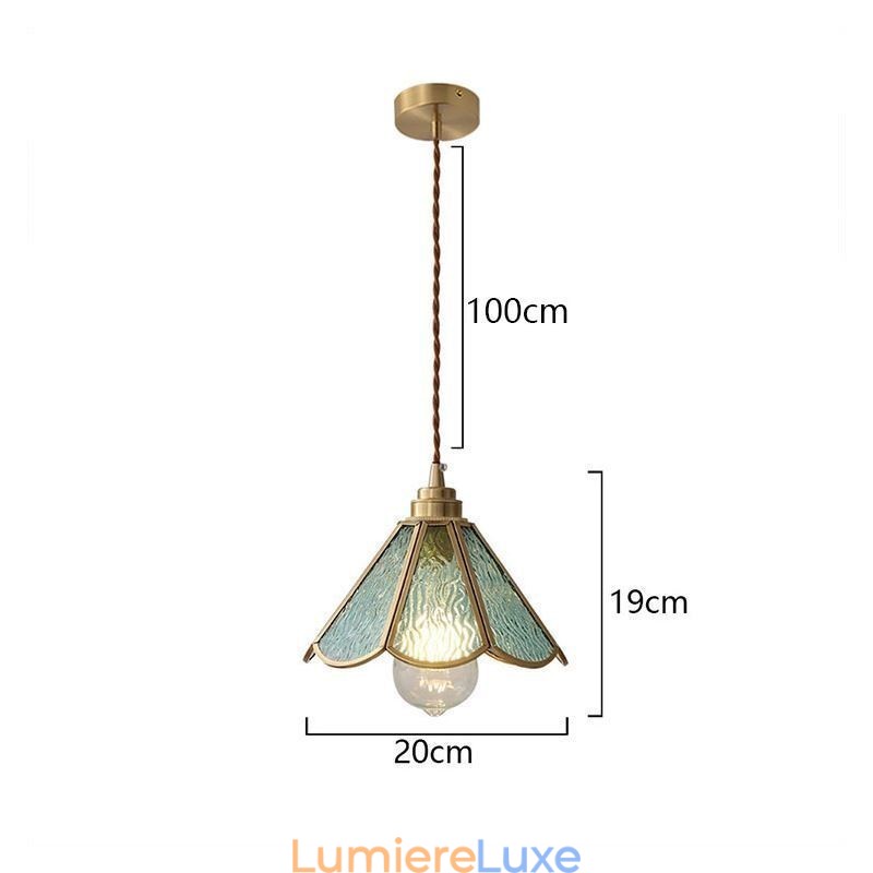 Mini suspension en verre, plafonnier en verre simple et moderne