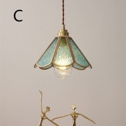 Mini suspension en verre, plafonnier en verre simple et moderne