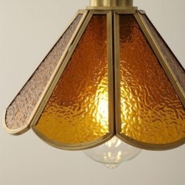 Mini suspension en verre, plafonnier en verre simple et moderne