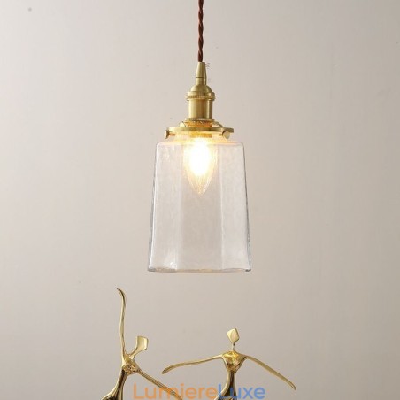 Plafonnier décoratif suspendu en verre minimaliste moderne Plafonnier décoratif suspendu en verre minimaliste moderne