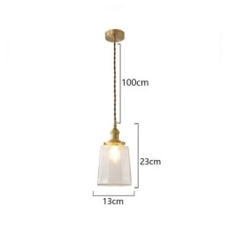 Plafonnier décoratif suspendu en verre minimaliste moderne