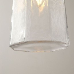 Plafonnier décoratif suspendu en verre minimaliste moderne