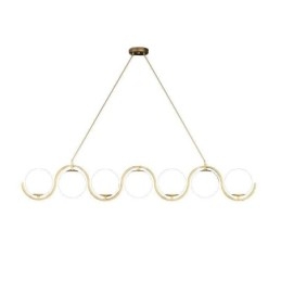 Luminaire suspendu moderne en forme de globe en verre, luminaire minimaliste