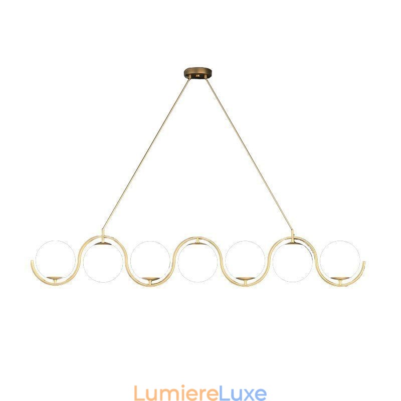 Luminaire suspendu moderne en forme de globe en verre, luminaire minimaliste