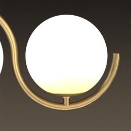Luminaire suspendu moderne en forme de globe en verre, luminaire minimaliste