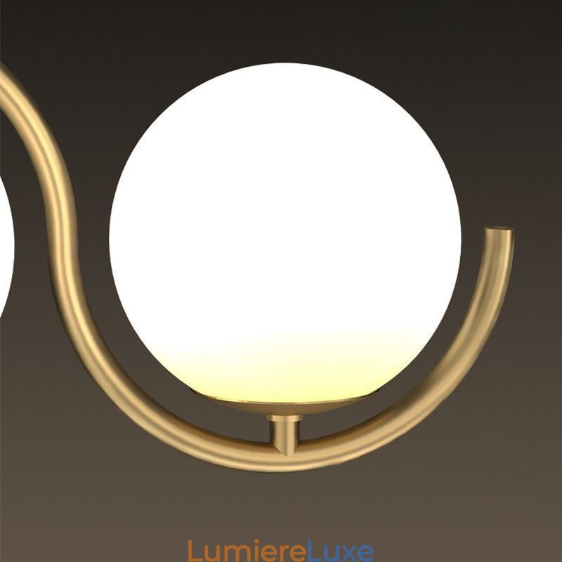Luminaire suspendu moderne en forme de globe en verre, luminaire minimaliste