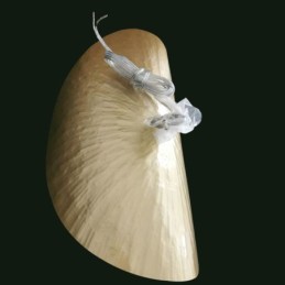 Suspension en laiton moderne et minimaliste en forme de feuille de lotus