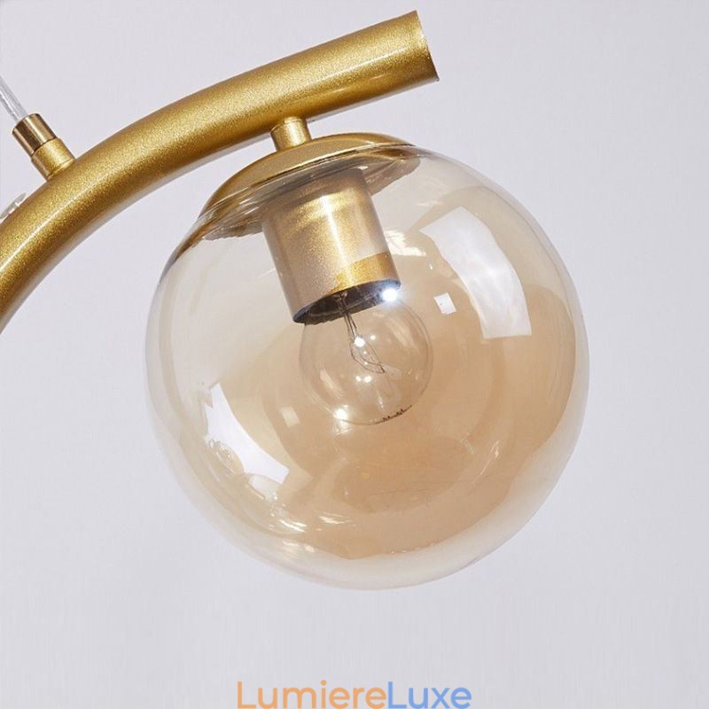 Suspension branche minimaliste moderne 4 lampes décoratives