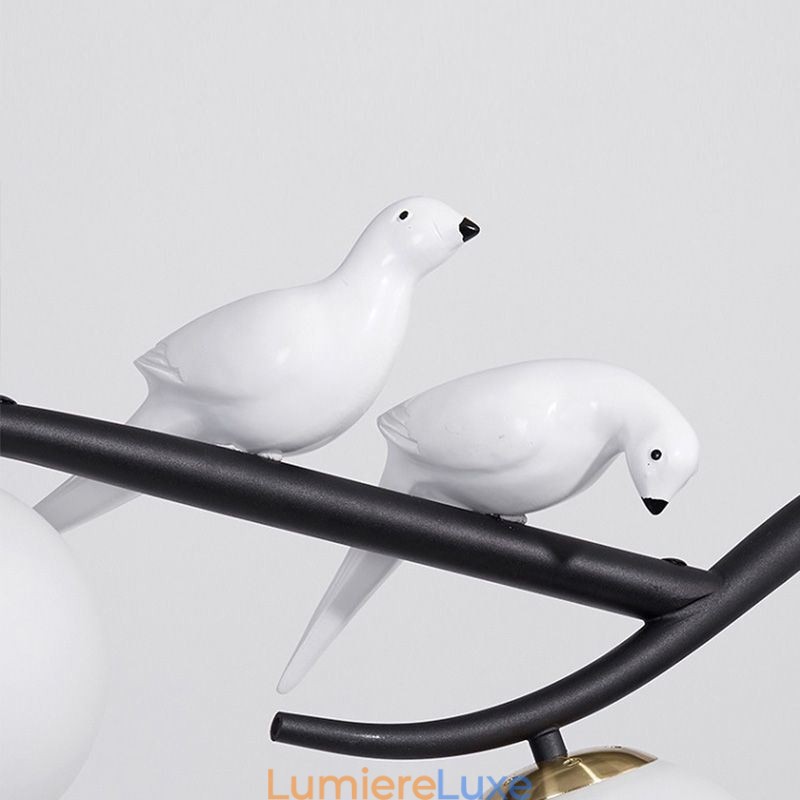 Suspension branche minimaliste moderne 4 lampes décoratives