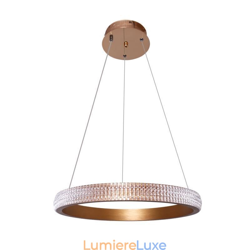 Lampe à suspension en anneau, luminaire minimaliste en acrylique