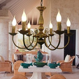 Lustre en métal galvanisé