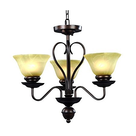 Lustre en verre à 3 lumières Lustre en verre à 3 lumières