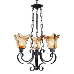 Lustre en métal peint classique traditionnel