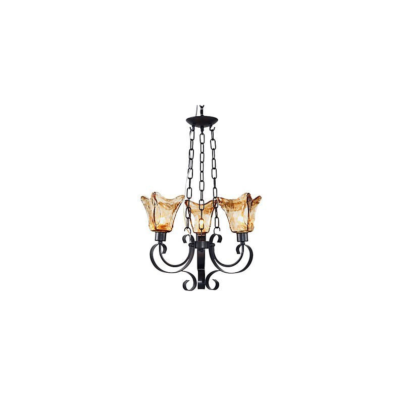 Lustre en métal peint classique traditionnel