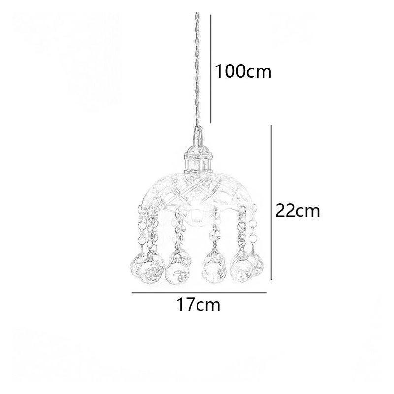 Mini suspension moderne en verre, luminaire décoratif à 1 lumière
