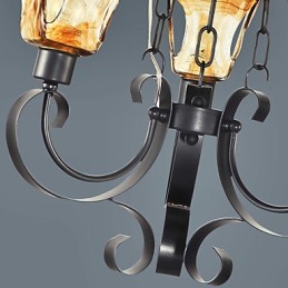 Lustre en métal peint classique traditionnel