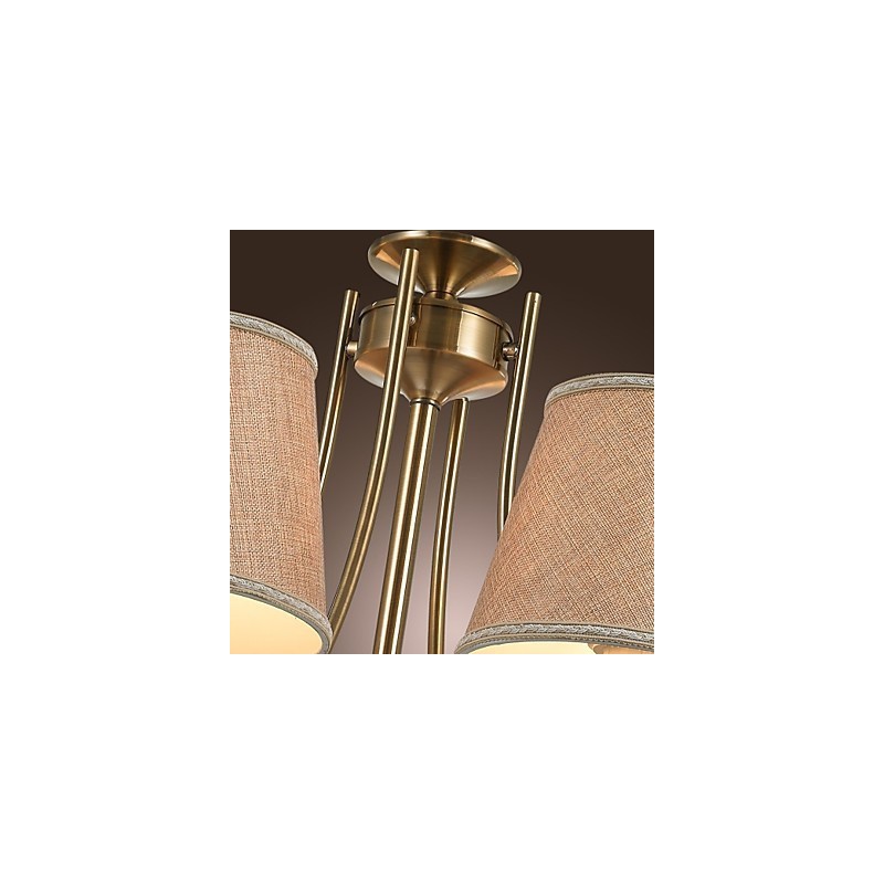 Lustre en métal et laiton, style moderne, contemporain, traditionnel, classique, rustique, style lodge, campagne, île, vintage