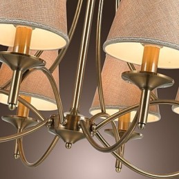 Lustre en métal et laiton, style moderne, contemporain, traditionnel, classique, rustique, style lodge, campagne, île, vintage