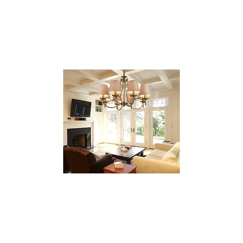 Lustre en métal et laiton, style moderne, contemporain, traditionnel, classique, rustique, style lodge, campagne, île, vintage