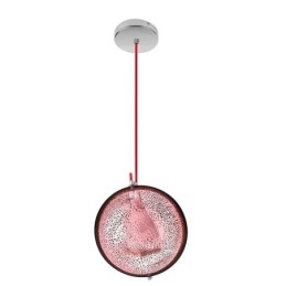 Suspension moderne en or rose avec abat-jour en verre demi-rond, luminaire décoratif pour café