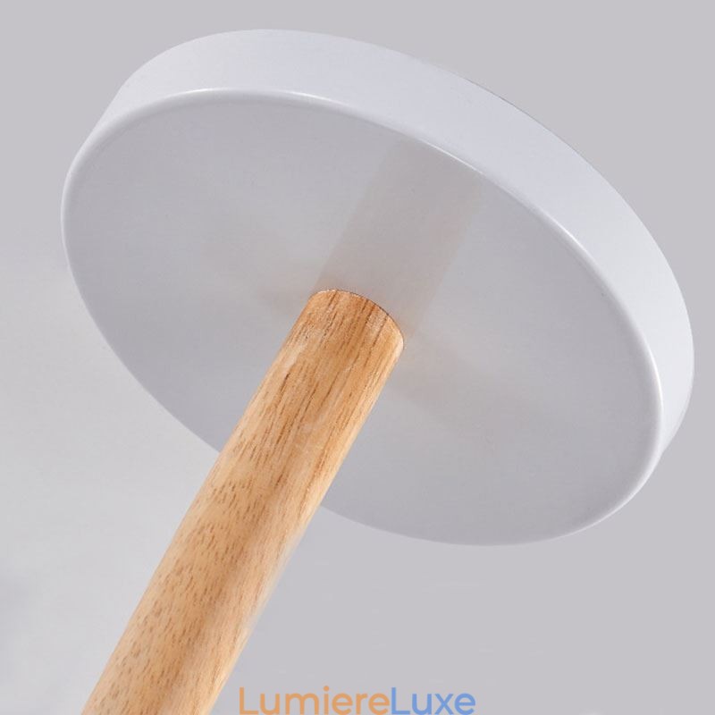 Suspension Macaron nordique, lustre créatif en bois