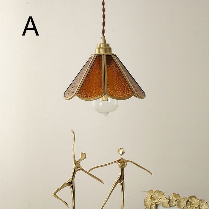 Mini suspension en verre, plafonnier en verre simple et moderne