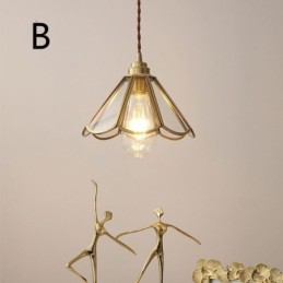 Mini suspension en verre, plafonnier en verre simple et moderne