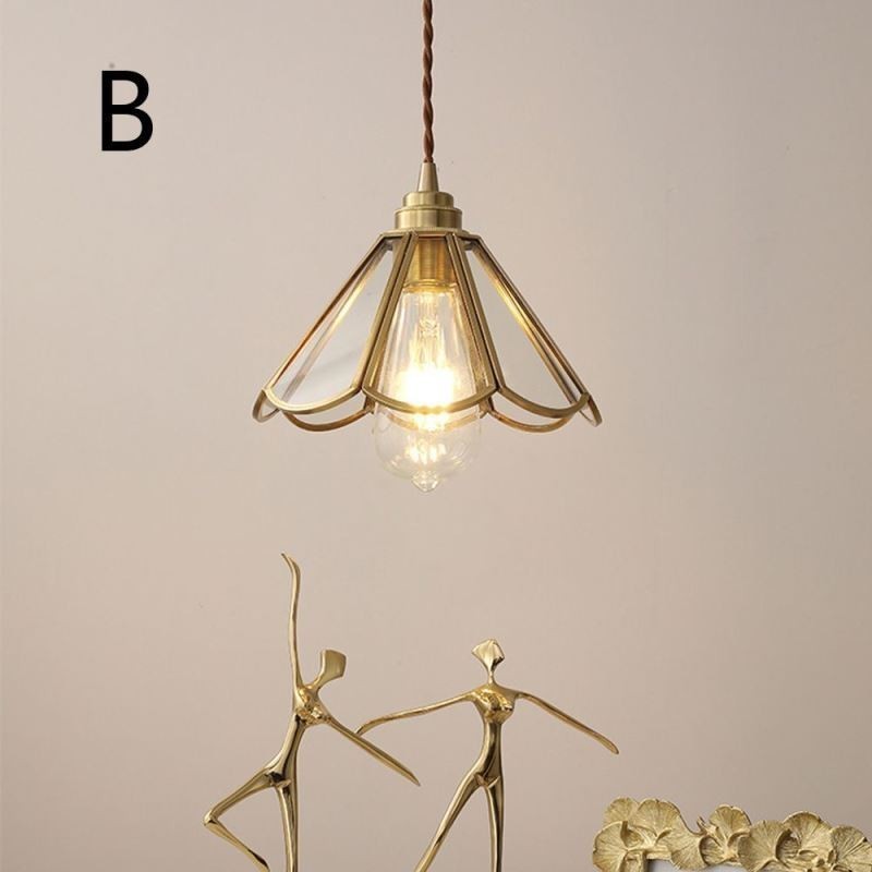 Mini suspension en verre, plafonnier en verre simple et moderne