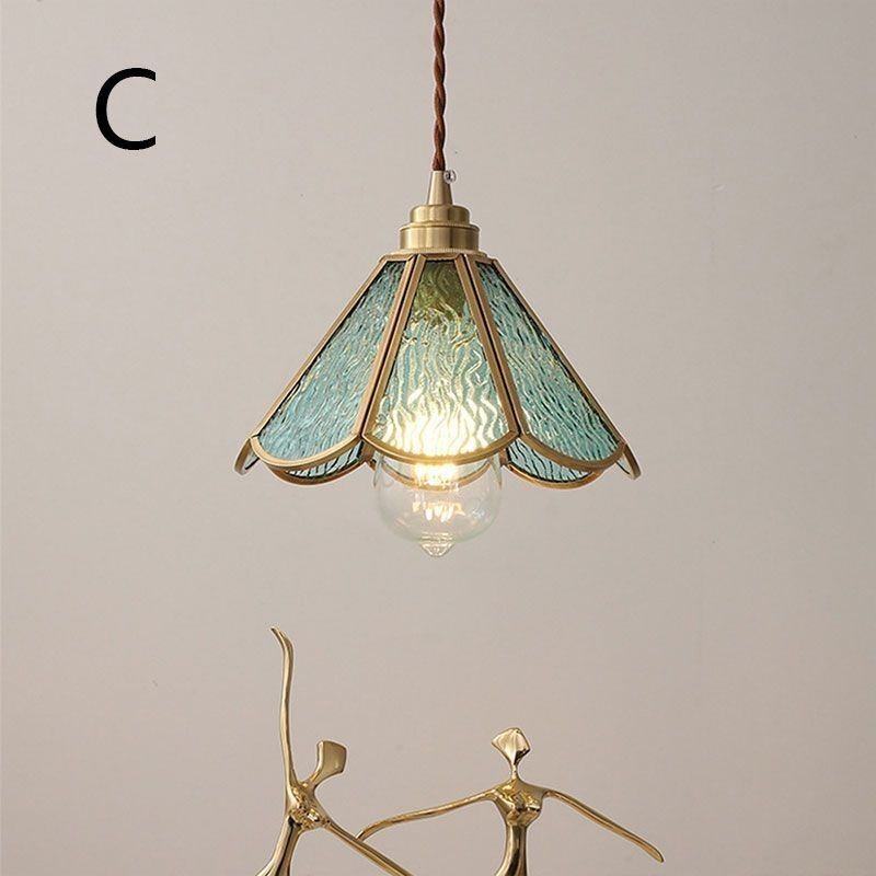 Mini suspension en verre, plafonnier en verre simple et moderne