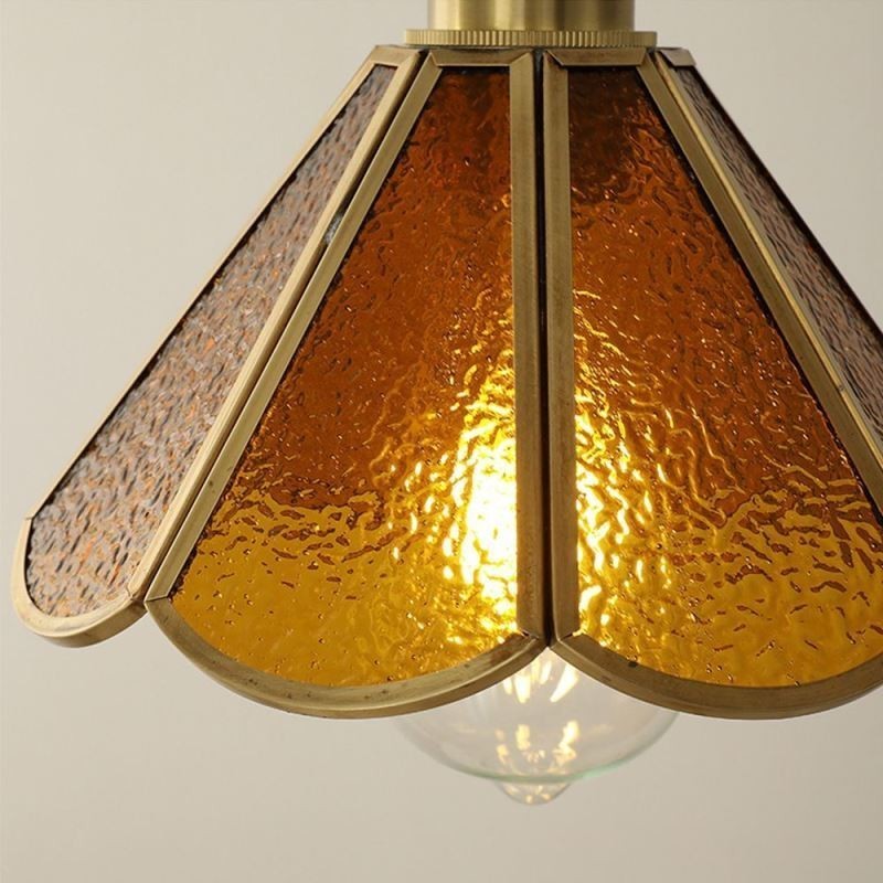Mini suspension en verre, plafonnier en verre simple et moderne