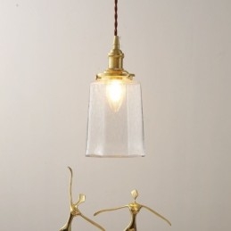 Plafonnier décoratif suspendu en verre minimaliste moderne